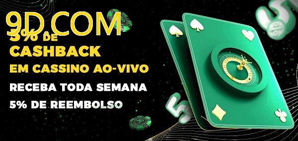 Promoções do cassino ao Vivo 9D.COM